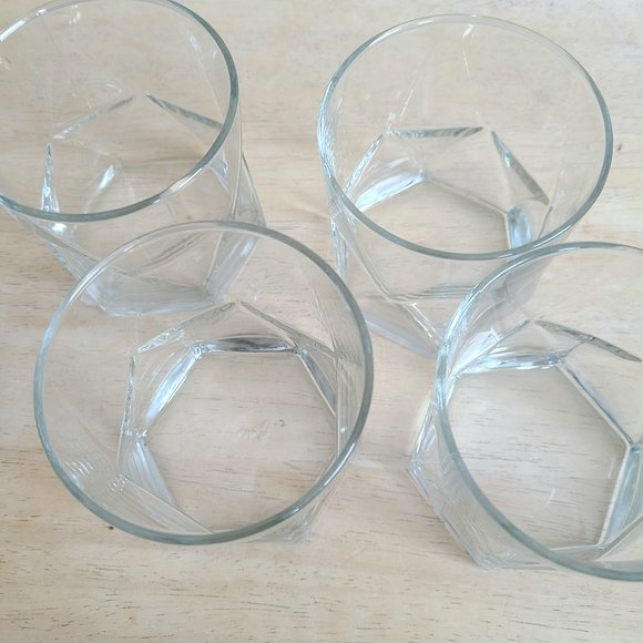 Crisa Libbey clear glass set of 4 glass. - Picture 3 of 5